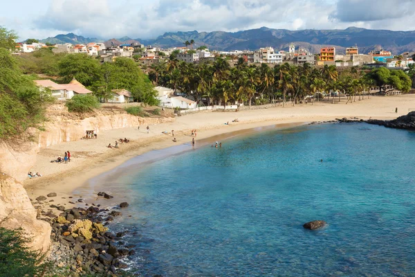 Playa Tarrafal en Isla Santiago en Cabo Verde - Cabo Verde — Foto de Stock