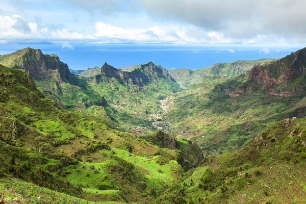 Serra Malagueta bergen in Santiago eiland Cape Verde - Cabo V — Stockfoto