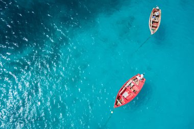 Santa Maria Cape ve Sal adasında geleneksel balıkçı tekne