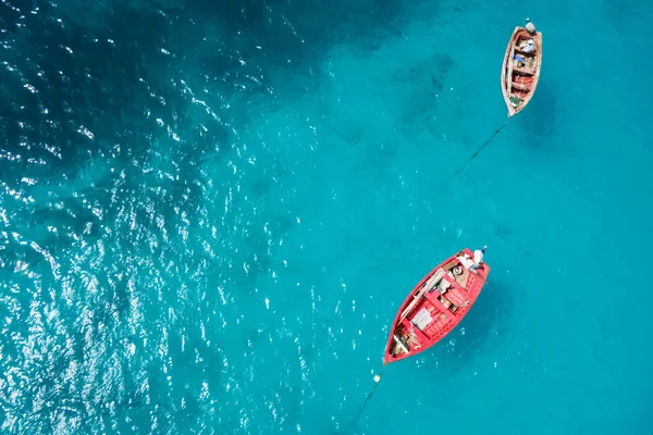 Traditionelles Fischerboot in Santa Maria auf der Insel Sal in Kap ve — Stockfoto