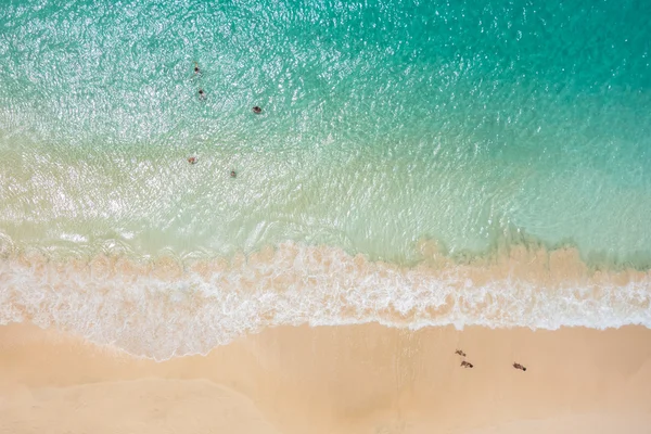 Veduta aerea della spiaggia di Santa Maria a Sal Island Capo Verde - Cabo — Foto Stock