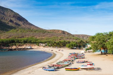 Santiago adasındaki Tarrafal Sahili, Cape Verde Cabo Verde