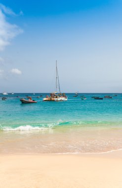 Santa Maria beach içinde Sal Adası Cape Verde - Cabo Verde