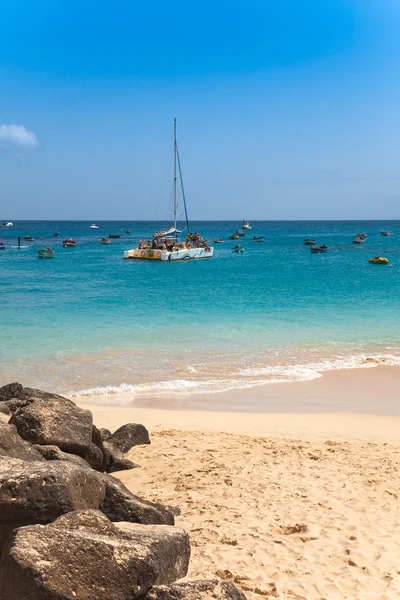 Santa Maria beach i Sal ön Kap Verde - Cabo Verde — Stockfoto