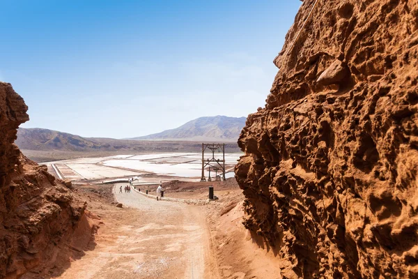 View of Salinas entrance  in Sal Cape Verde - Cabo Verde Islands — Stock Photo, Image