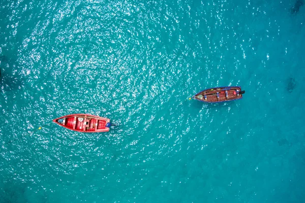 Traditional fisher boat in Santa Maria  in Sal Island in Cape Ve — Stock Photo, Image