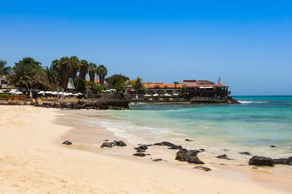 Praia de Santa Maria em Sal Island Cabo Verde - Cabo Verde — Fotografia de Stock