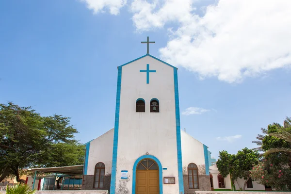 Santa Maria city church in Sal island, Cape Verde - Cabo Verde — Stock Photo, Image