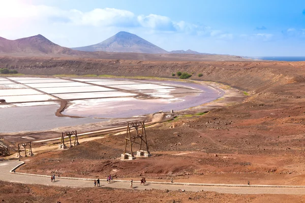 View of Salinas  in Sal Cape Verde - Cabo Verde Islands — Stock Photo, Image