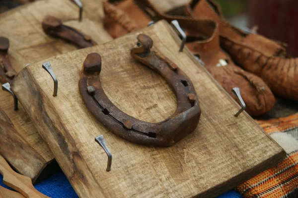 Horseshoe on happiness Stock Picture