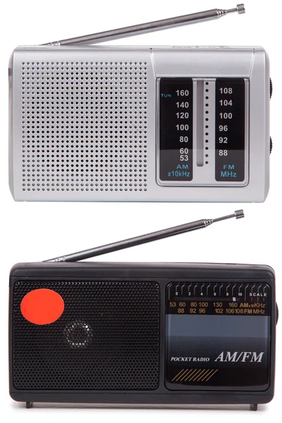 Radio moderna en blanco — Foto de Stock