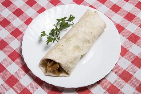 Türk Adana Kebabı Durum Stok Imajı — Stok fotoğraf