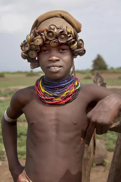 Portret van de Afrikaanse jongen. — Stockfoto