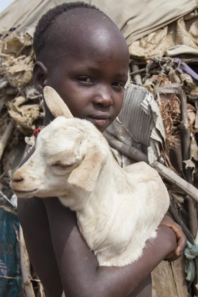 Portrait of the African boy. — Stock Photo, Image