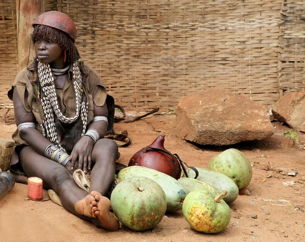 Portret van de Afrikaanse vrouw. — Stockfoto