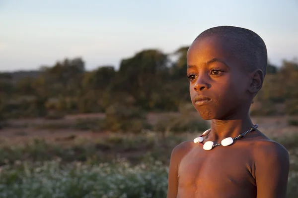 Portrét chlapce, africké. — Stock fotografie