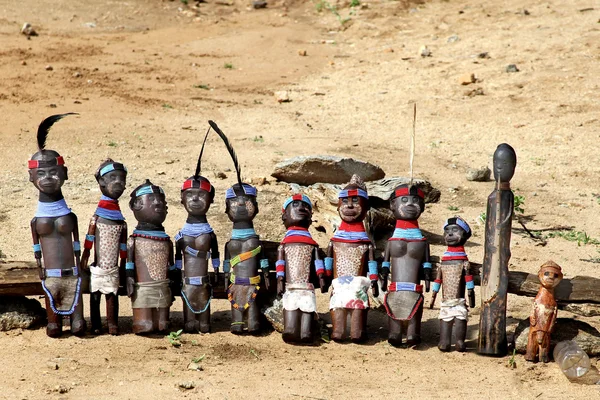 De Afrikaanse poppen — Stockfoto
