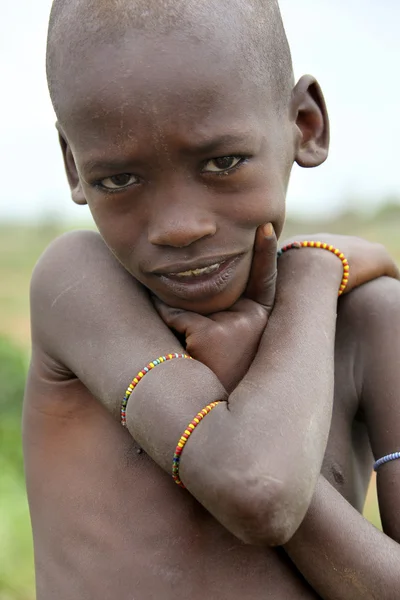 Portrait of the African boy. — Stock Photo, Image