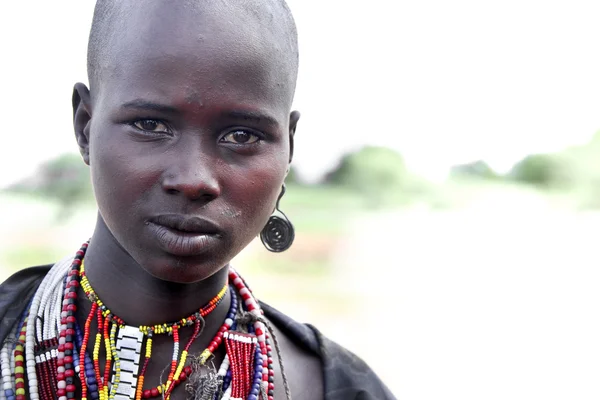 Portrait of the African woman. — Stock Photo, Image