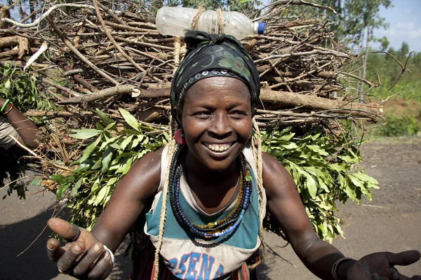 Portrait of the African woman. — Stock Photo, Image