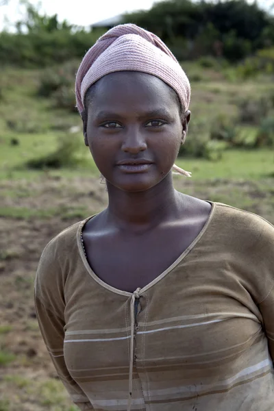 Portrét africké ženy. — Stock fotografie