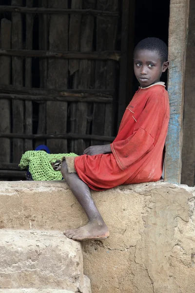 Portrét chlapce, africké. — Stock fotografie