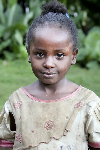 アフリカの女の子の肖像画. — ストック写真