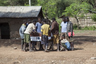 Çocuklar tablo maç