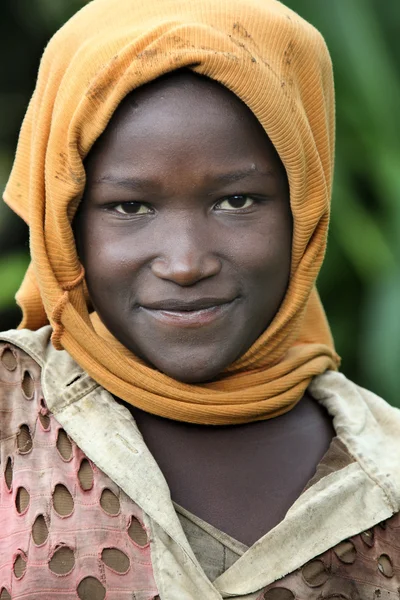 Portrét africké dívky. — Stock fotografie