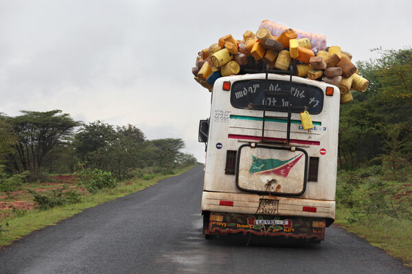 Перегруженный автобус

