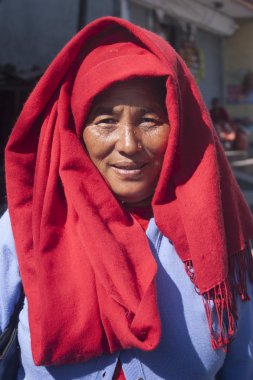 Nepal kadın.