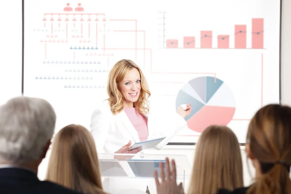 Group of business people at seminar — Stock Photo, Image