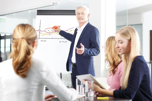 Asesor de inversiones en presentación — Foto de Stock