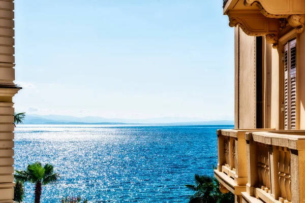 Landscape Adriatic Sea Opatija Sunny Summer Day — Stock Photo, Image