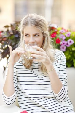 Young woman with coffee