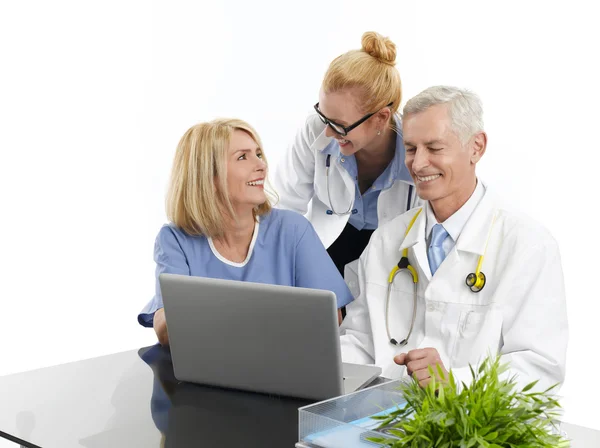 Framgångsrika medicinska team consulting — Stockfoto