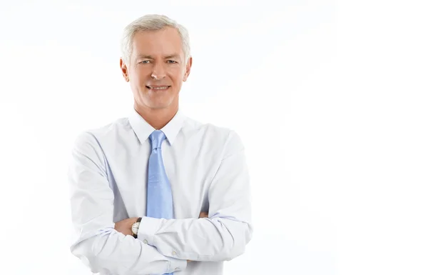 Successful businessman on white background — Stock Photo, Image