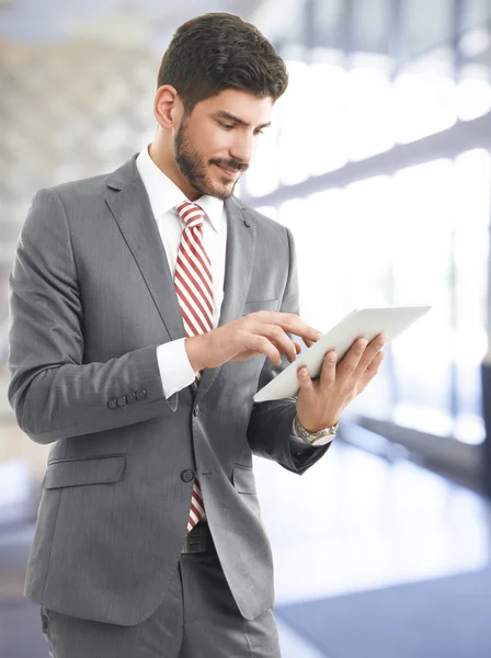 Businessman with digital tablet — Stock Photo, Image