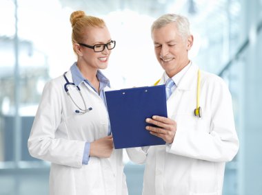 Group of doctors standing at hospital