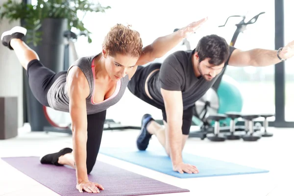 Treino no clube de fitness — Fotografia de Stock