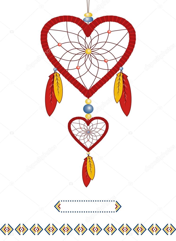 Valentine in the form of Dream catcher