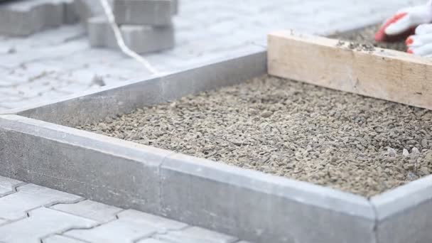 流平砾石木板 — 图库视频影像