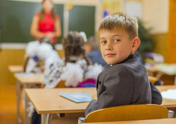 Uczeń w klasie — Zdjęcie stockowe