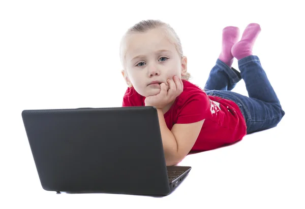 Niño en el ordenador —  Fotos de Stock