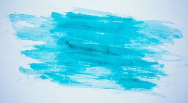 kağıt üzerinde mavi boya