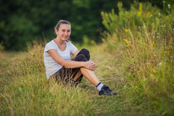 Girl resting — Stock Photo, Image