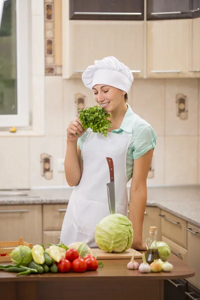 Girl chef — Stock Photo, Image