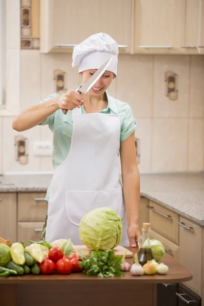 Girl chef — Stock Photo, Image