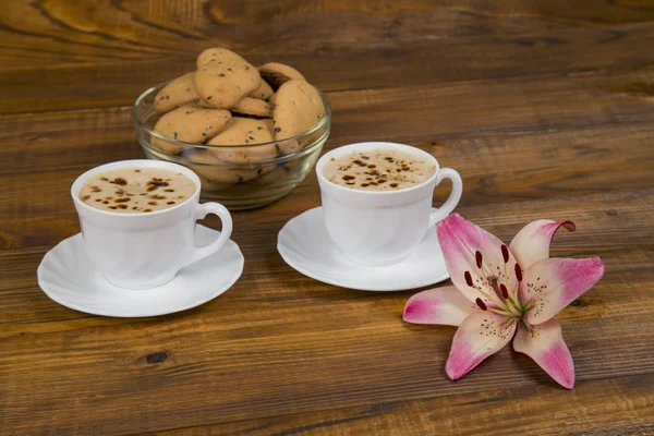 Zwei Tassen Kaffee — Stockfoto