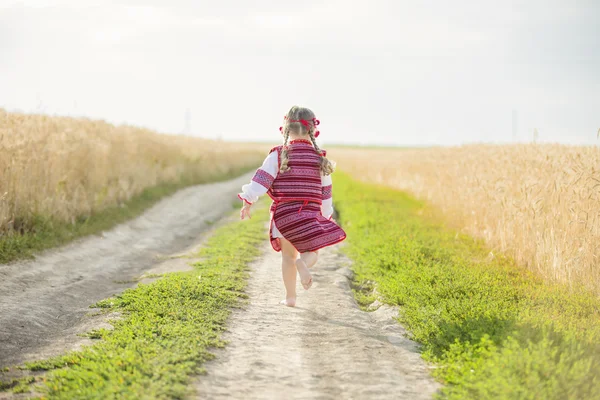 Girl in the Ukrainian national costume — Stock Photo, Image